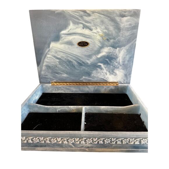 1970s Stone Incolay “Birds of Paradise” Cameo Box - Picture 7 of 9